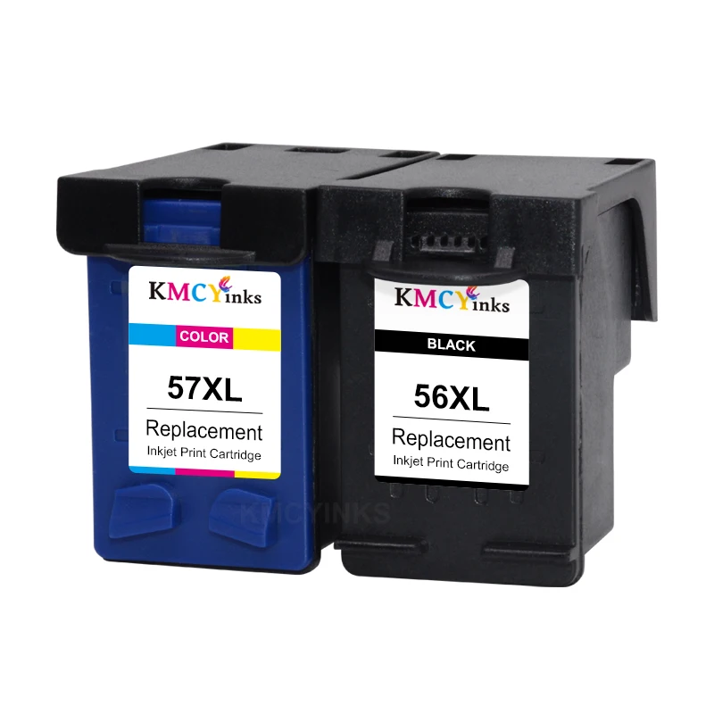 KMCYinks-cartucho de tinta de repuesto para impresora HP Photosmart, 56XL, 57XL, 7150, 7260, 7350, 7450, 7550, 7660, 7755, 7760, 7960, HP56 - imagen 2