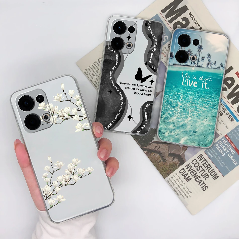 Para Oppo Reno 13 Pro funda creativa transparente suave contraportada para Oppo Reno13 Pro 13Pro 5G TPU delgada silicona anticaída fundas de teléfono - imagen 5