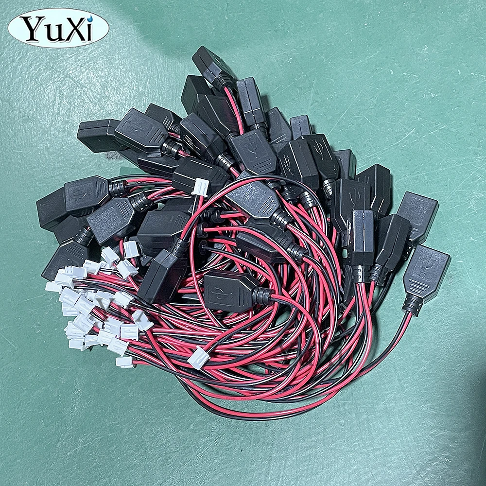 1 pieza USB a XH2.54 Cable de Terminal de 2 pines 2P macho hembra Cable central de fuente de alimentación enchufe USB a XH 2,54 adaptador de Terminal conectar - imagen 5