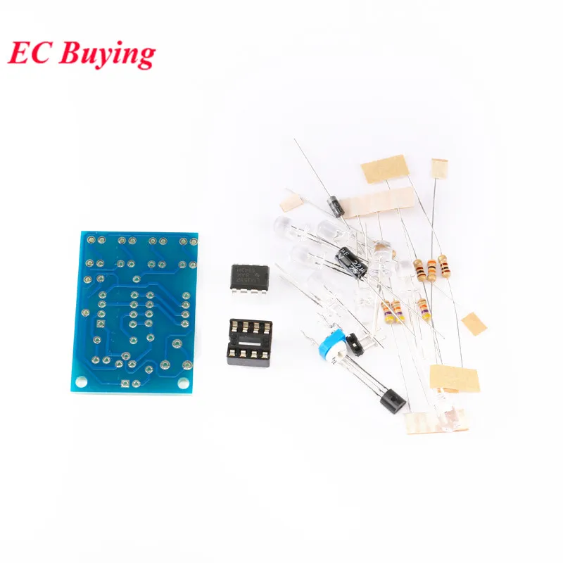 Kit de piezas de lámpara de respiración con luz Led azul de 5MM LM358, electrónica DIY, diseño de Suite de productos interesantes - imagen 5