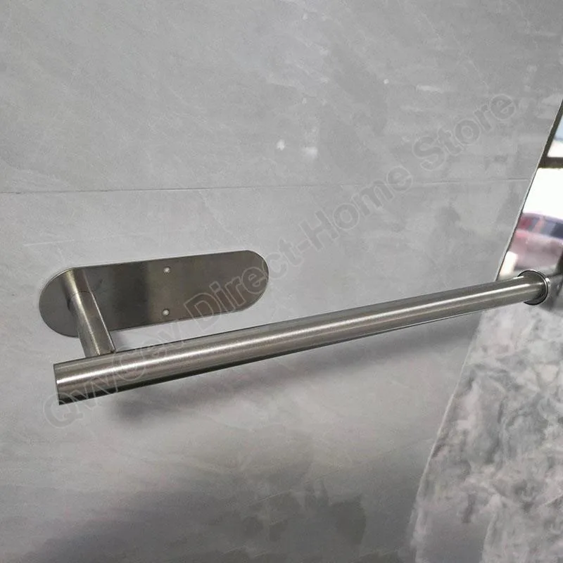 Accesorios autoadhesivos para pañuelos de baño, rollo de papel higiénico de acero inoxidable, soporte para papel de cocina, organizadores, estante sin perforaciones - imagen 3