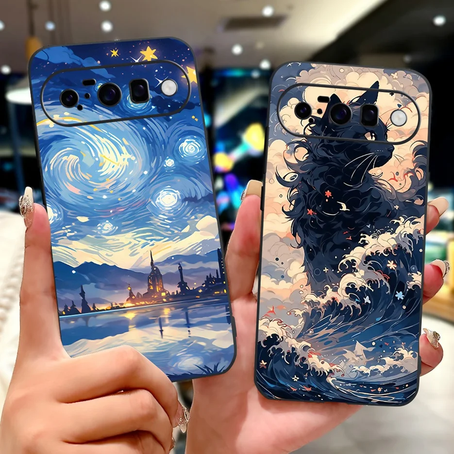 Para Google Pixel 10 Pro XL funda de lujo de moda pintada funda de teléfono suave de TPU para Google Pixel 10 Pixel10 Pro bolsas de cubierta trasera - imagen 2