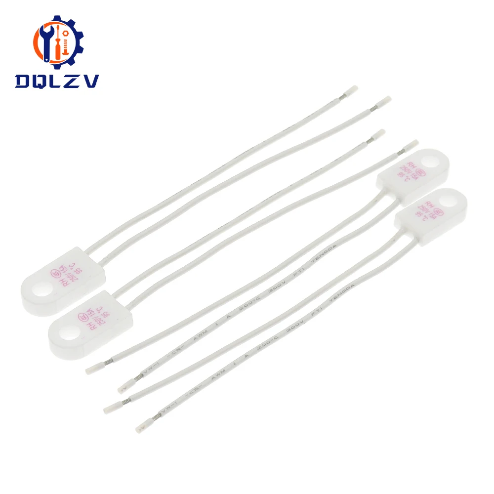 RH 95C 115C 125C 130C 135C 150C 180C 230C grados RH fusible de temperatura de corte 15A 250V fusible térmico del Motor del ventilador - imagen 4