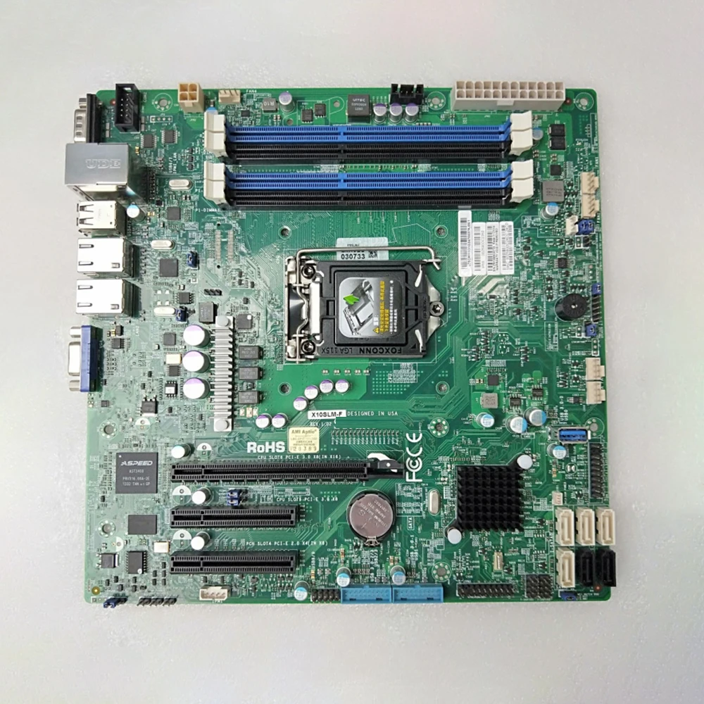 Placa base X10SLM-F E3-1200 v3/v4 4.a generación. Core i3 LGA1150 DDR3 4 USB 3.0 (1 tipo A 2+1 vía encabezado) para Supermicro - imagen 5
