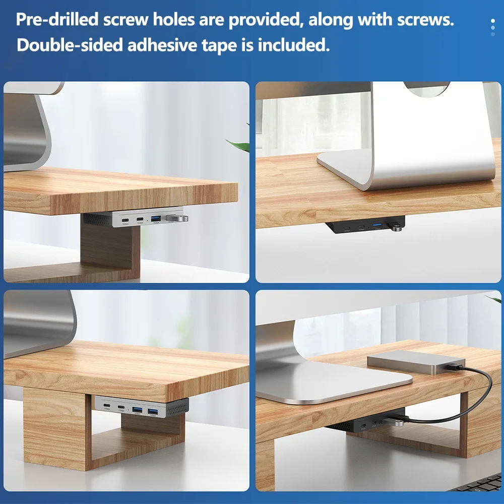 Adaptador divisor USB3.2 magnético de escritorio, concentrador USB de 10Gbps, transferencia de datos de alta velocidad para MacBook Pro iMac Pro, accesorios para ordenadores portátiles - imagen 3