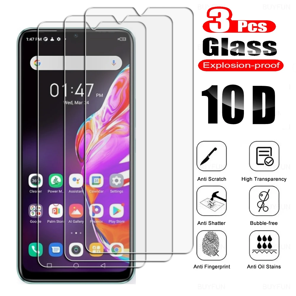3 uds para Infinix Hot 12 Play 12i 11S 11 10i 10S NFC 10T 10 Lite Zero 5G Smart 5 6 Protector de pantalla de vidrio templado película