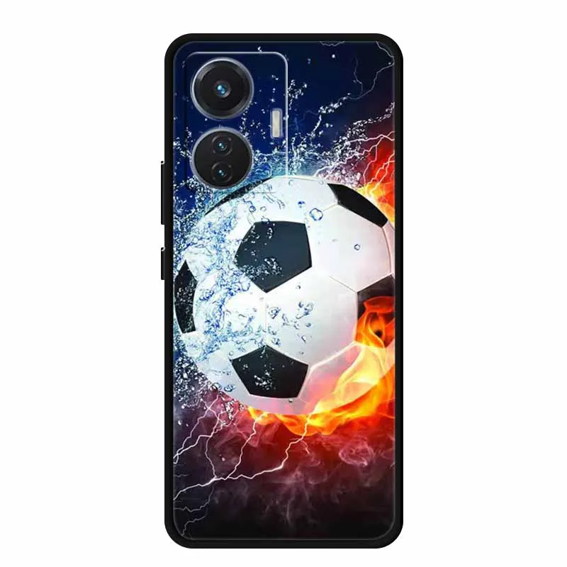 Funda de silicona TPU suave para vivo T1 4G, cubierta trasera de moda para vivo T1 44W T 1, dibujos animados, negro, a prueba de golpes - imagen 3