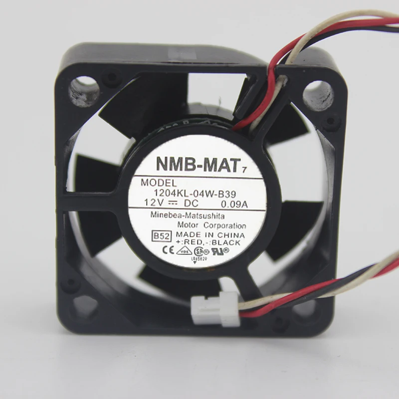 Ventilador 12V NMB 1204KL-04W-B39 30mm Refrigeración 3 Líneas