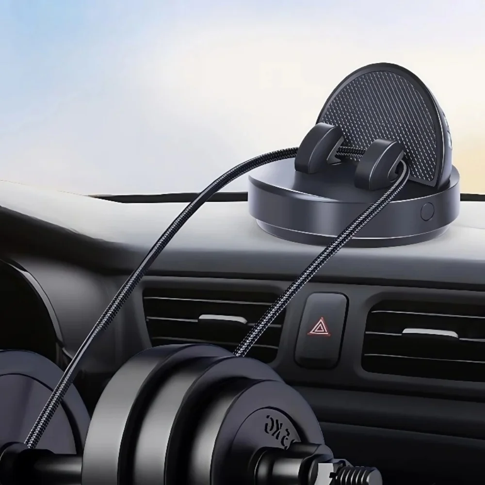 Soporte para teléfono para salpicadero de coche 360 °   Soporte de navegación GPS automático ajustable con rotación, soporte fijo con ventosa antideslizante, soporte para teléfono inteligente - imagen 4