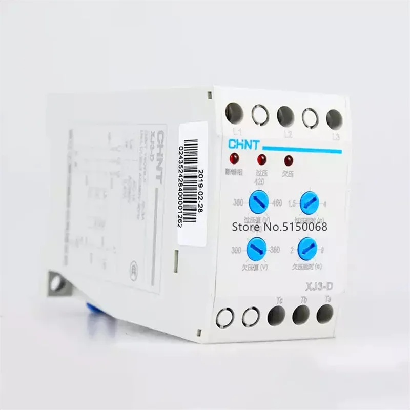 Contactor de relé de protección de secuencia de fase y falla de fase Original CHINT XJ3-D XJ3-G AC380V