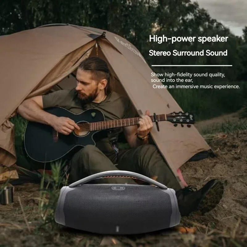 Altavoz Bluetooth portátil de alta potencia, reproductor de MP3, Radio FM, sistema de sonido, potente, resistente al agua, graves inalámbricos, 100W - imagen 5