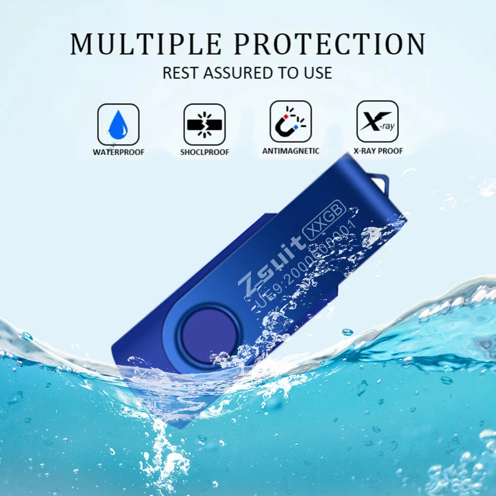 Zsuit Lote Unidad Flash USB 128GB 64GB 32GB Unidad Flash de Alta Velocidad Memory Stick Logotipo Personalizado Gratuito Regalo Memoria de Metal U Disco - imagen 3