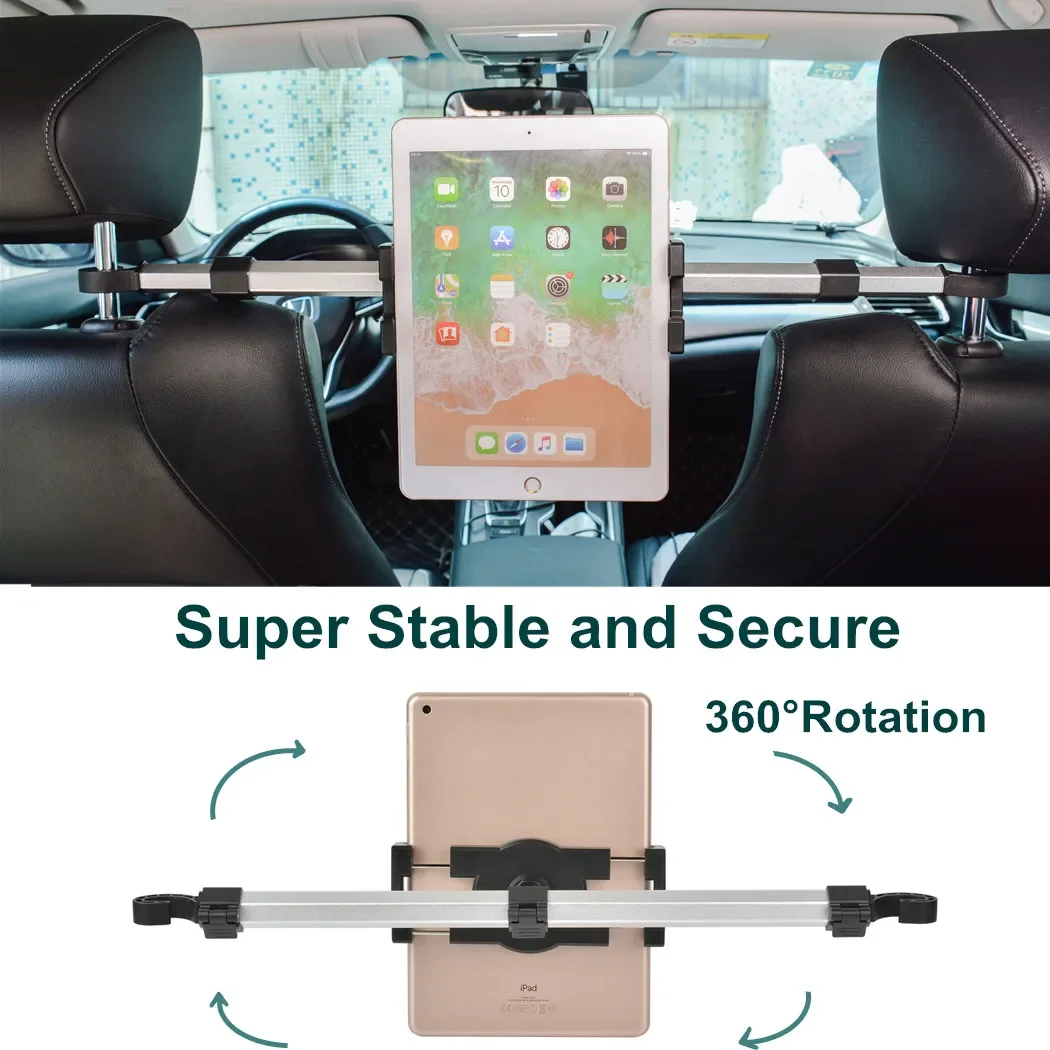 Soporte de teléfono en coche para tableta de 4,7 "-13", soporte de coche entre asiento trasero, reposacabezas, abrazadera de montaje para IPad Air Pro Mini - imagen 5