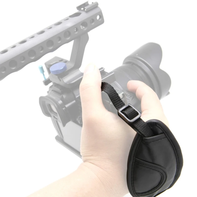 Correa de muñeca para cámara Digital, eslinga de mano ajustable, correa de muñeca de cámara DV desmontable rápida para videocámara de vídeo, 55KC - imagen 5
