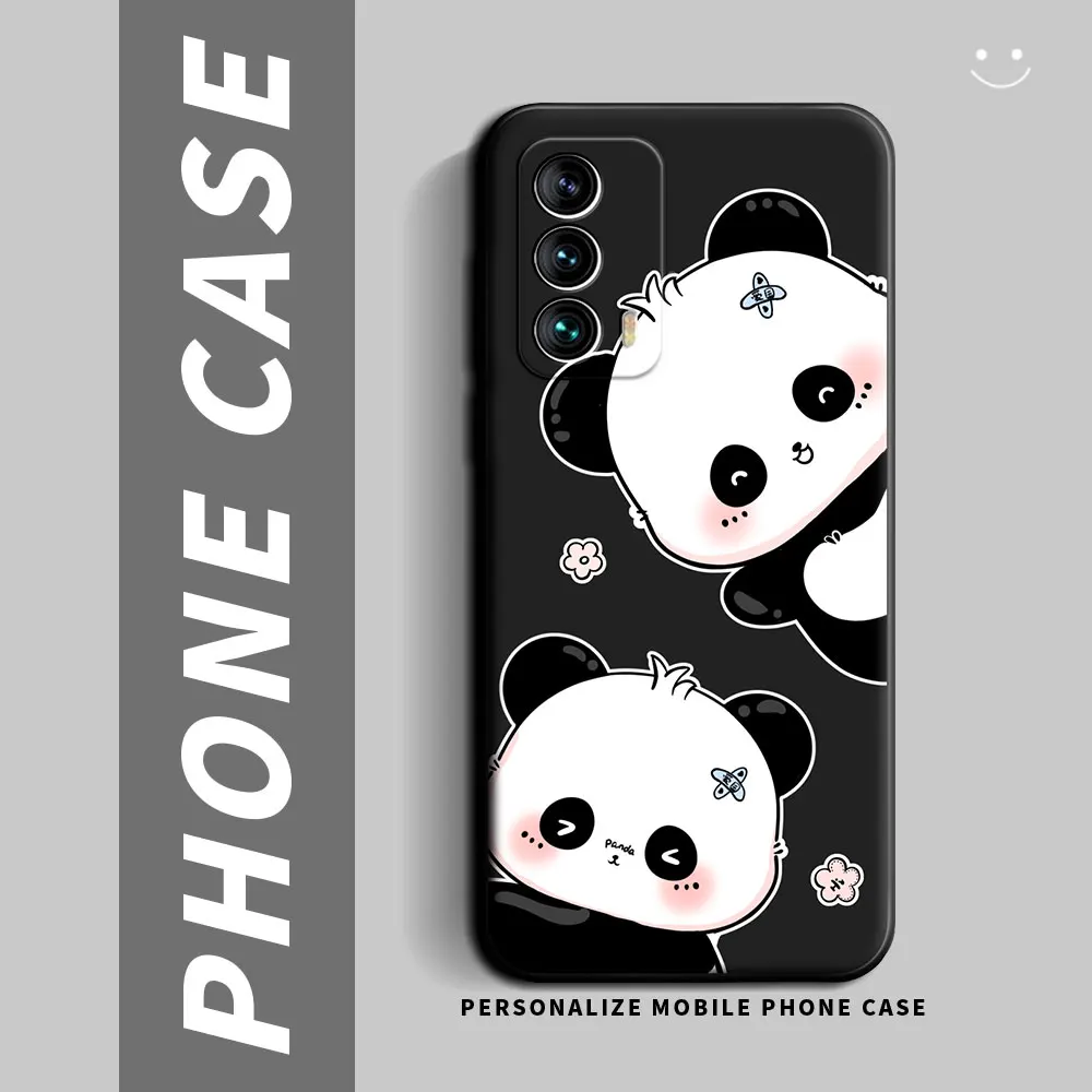 Funda de silicona suave para teléfono Zenfone 9, carcasa trasera bonita, dibujos animados, Panda, flor, pareja, a prueba de golpes, para Asus Zenfone9 - imagen 3