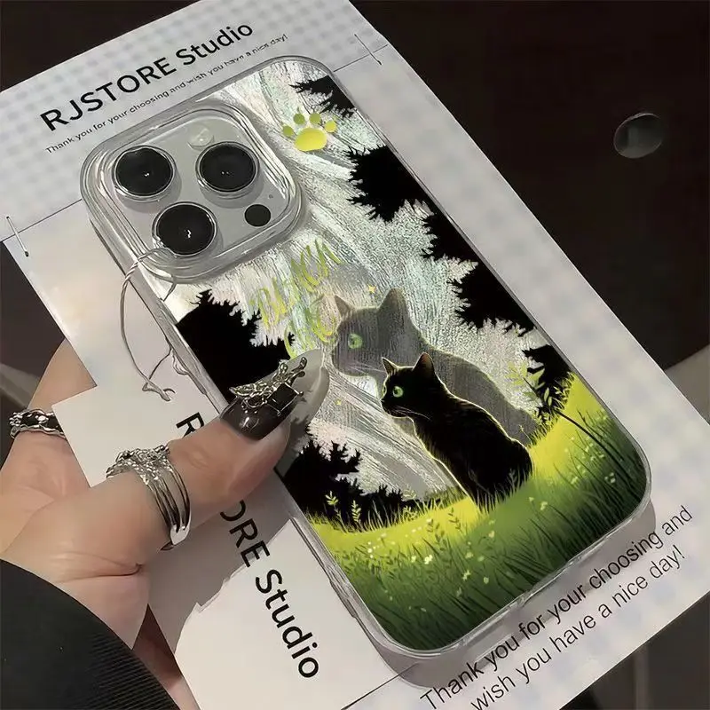 Funda de teléfono IMD con bonito dibujo de flor del bosque para Xiaomi Redmi Note 14 13 12 Pro Plus 5G 12S 11 Redmi 13 12 14C 13C - imagen 5