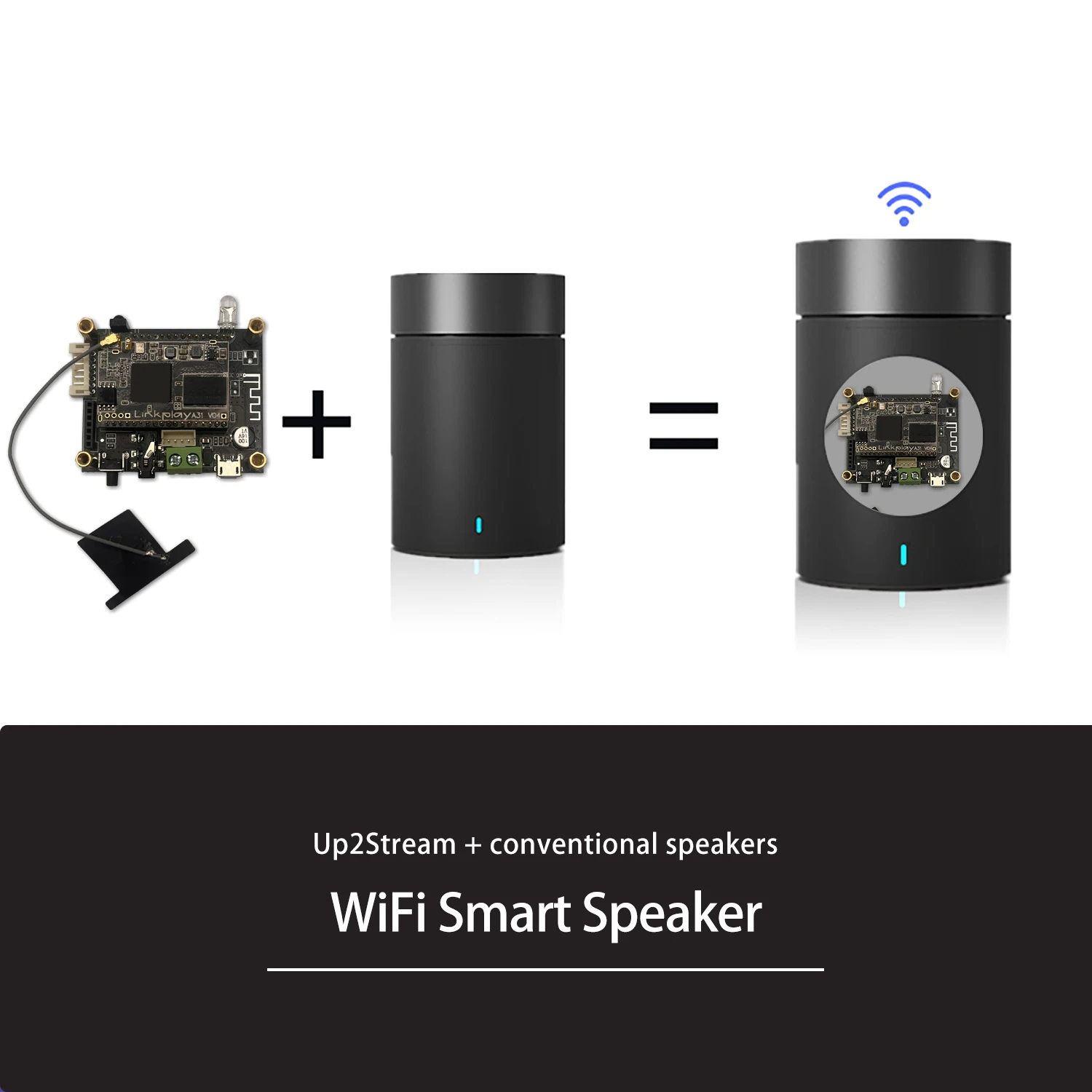 D10 WiFi y Bluetooth 5.0 Módulo Bluetooth I2S Salida analógica ESS9023 con audio Wifi Airplay DLNA - imagen 2