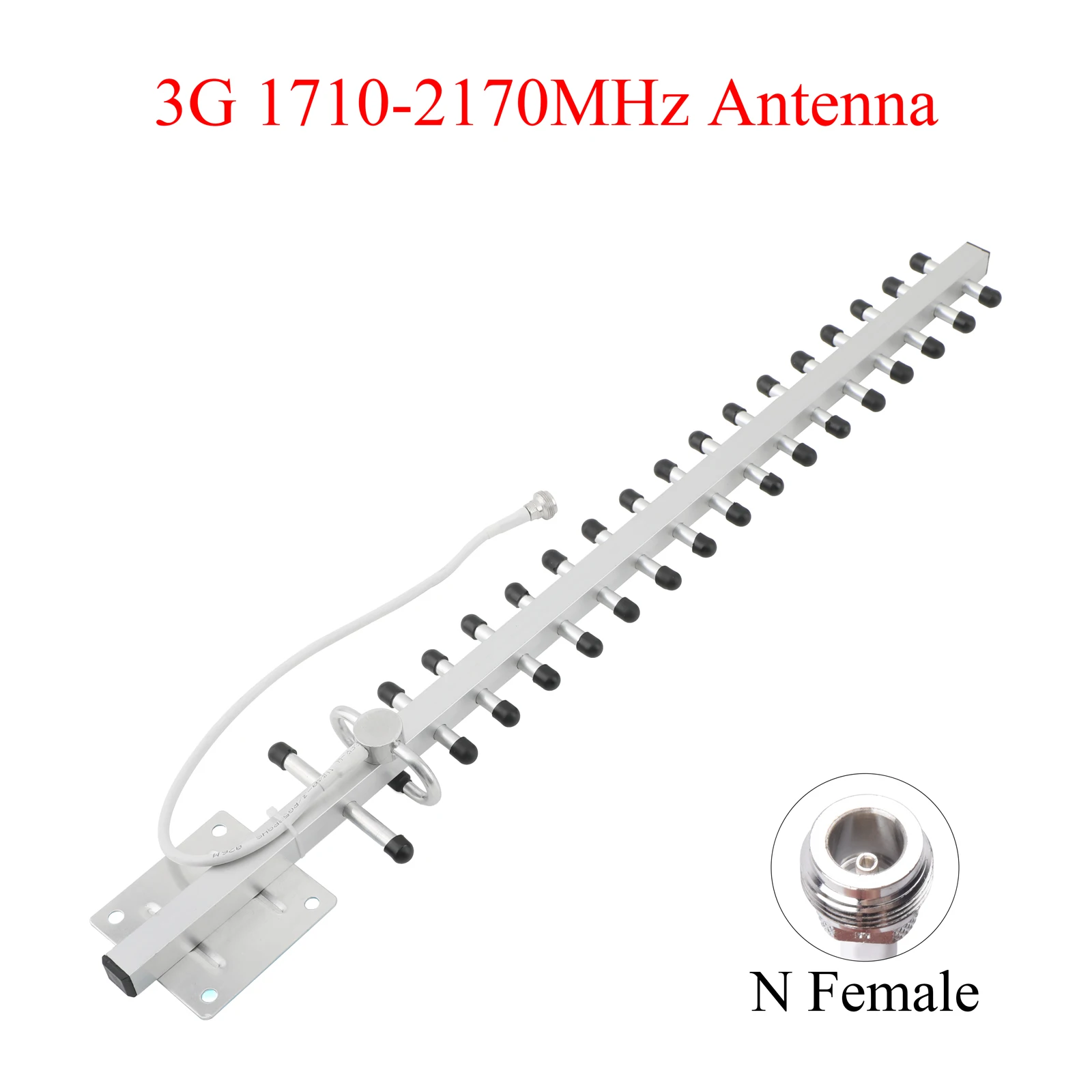 1 Uds 20dBi 3G Yagi antena 1710-2170MHz N antena externa hembra - imagen 2
