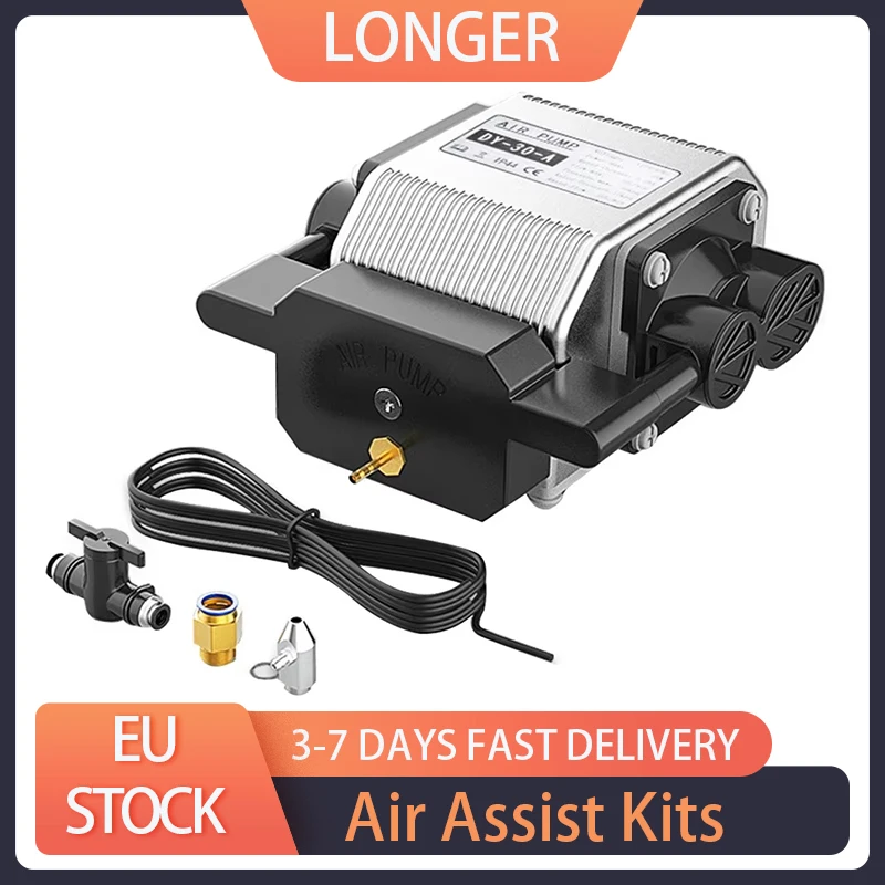 Longer RAY5-grabador láser de 10W, Kits de asistencia de aire, flujo de aire máximo de 30l/Min