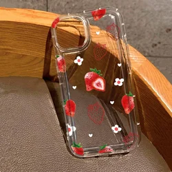 Funda Xiaomi Redmi Note 13 Pro 5G Transparente – Flores y Fresas
