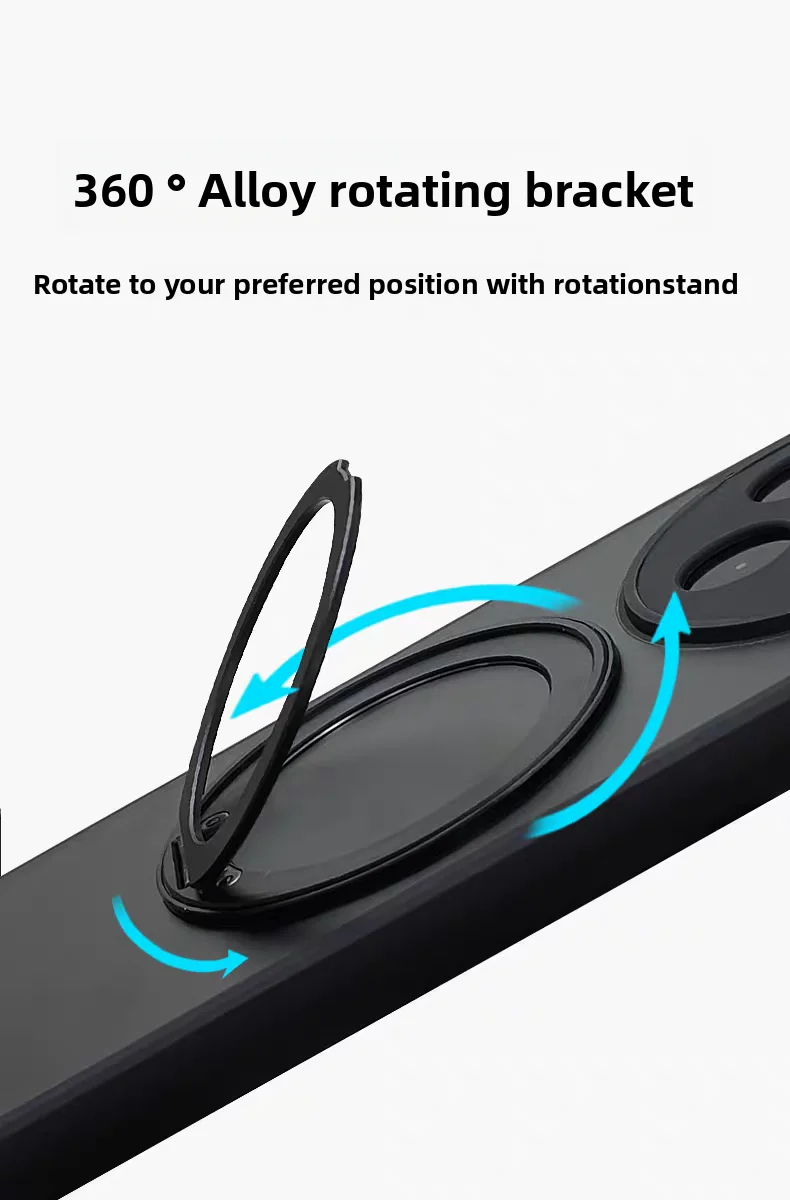 Para VIVO X300 Pro funda dura con soporte de anillo funda protectora trasera magnética para VIVO X300 X200 Pro Mini X200 Ultra Shell - imagen 2