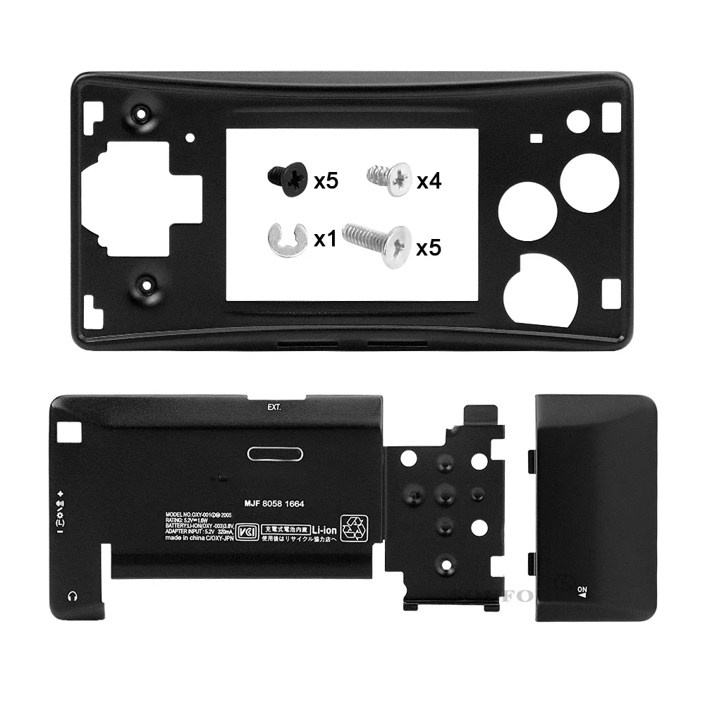 Carcasa de aluminio y Metal para GameBoy Micro, funda para GBM, accesorios de reparación, envío directo - imagen 4