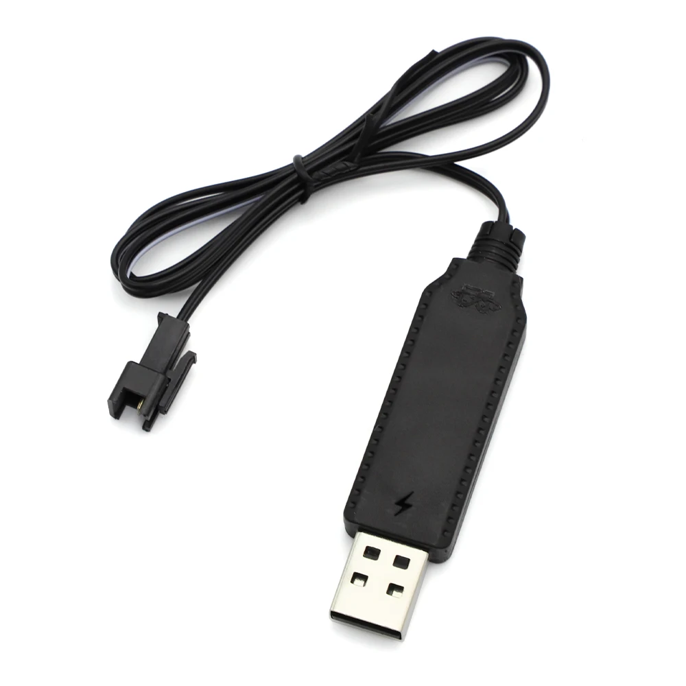 Cable cargador USB para cargador de batería de litio de 3,7 V, SM-2P de adelante, piezas de repuesto de aviones de coche RC, accesorios de juguete de cuadricóptero RC, 1-5 unidades - imagen 5