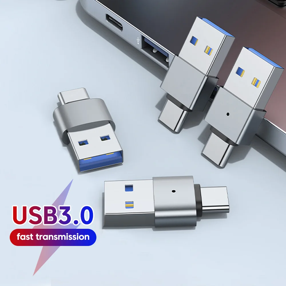 MINI USB 3,0 macho a tipo c macho OTG adaptadores convertidores de transferencia de datos de carga para iphone 15/16 conector adaptador de teléfono Samsung