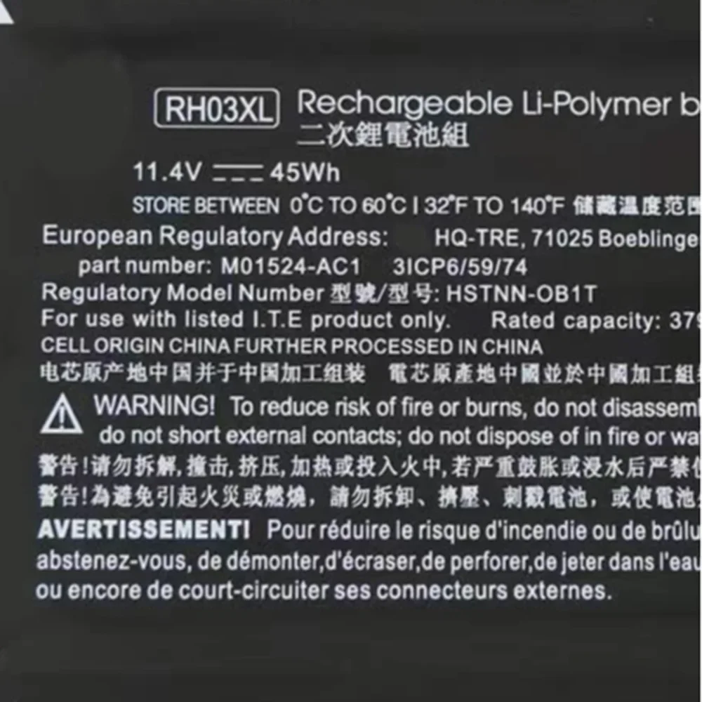 RH03XL 11,4 V 45Wh Original HSTNN-OB1T 0B1T IB9P batería del ordenador portátil para HP ProBook 430 440 450 455 630 640 650 G8 M01524-2B2 M02027 - imagen 3