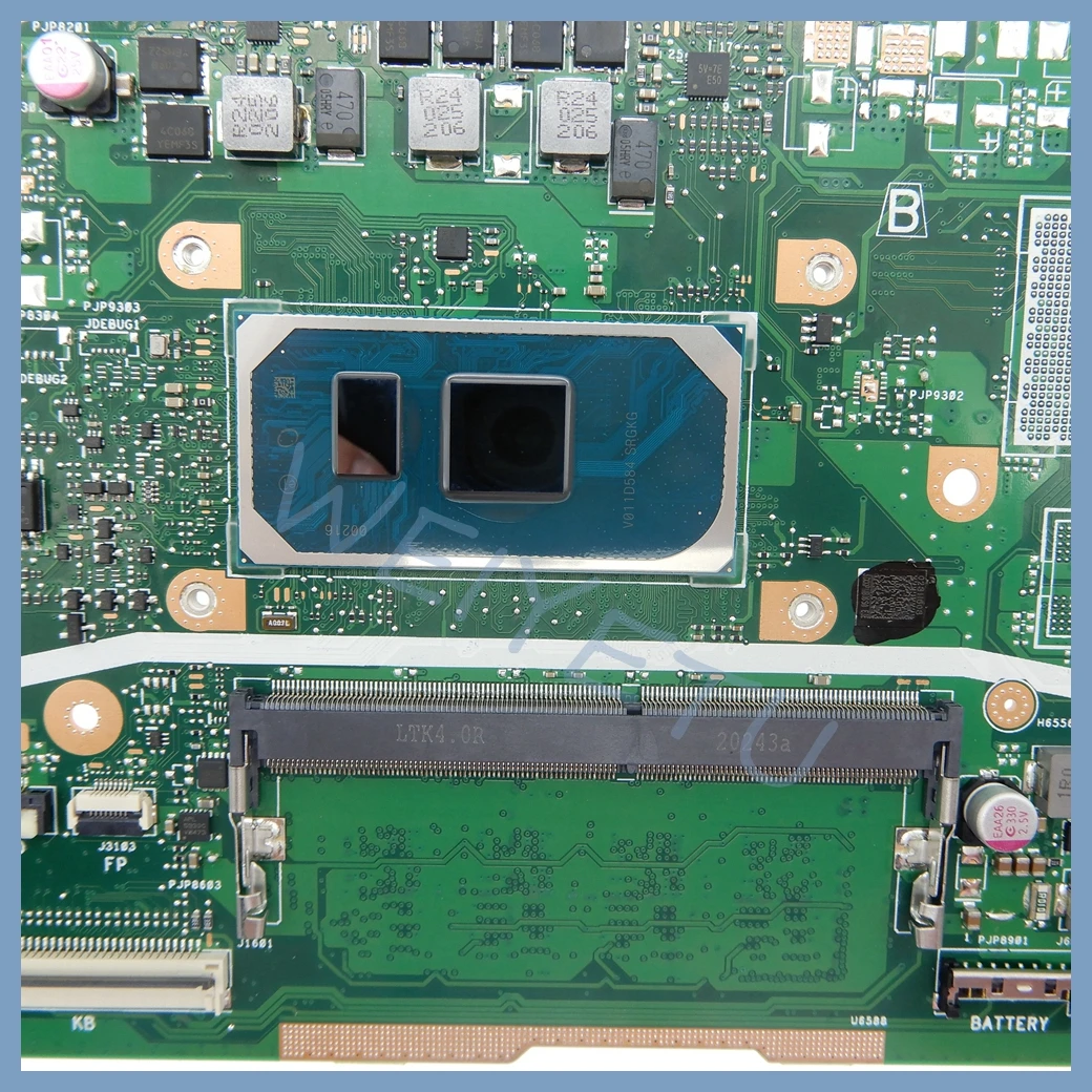 Placa base X409JA X409J X509J X509JP X409JP X509JB X409JB X409JA X509JA P1510CJA placa base para ordenador portátil i5 i7-10th Gen CPU 4GB-RAM - imagen 4