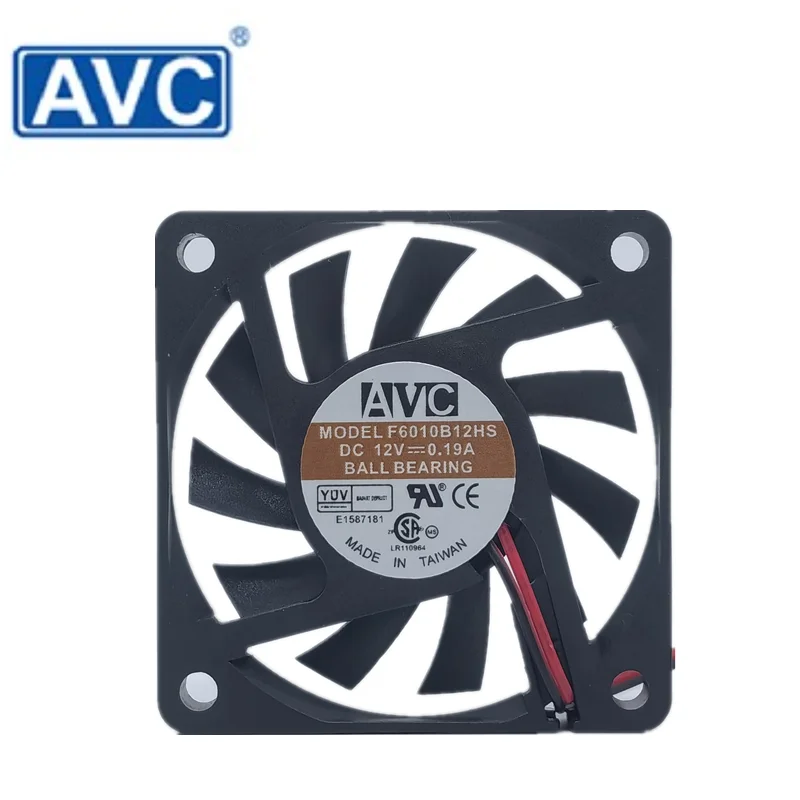 Nuevo AVC F6010B12HS 12V 0.19a 6010 6cm chasis ordenador CPU ventilador de refrigeración
