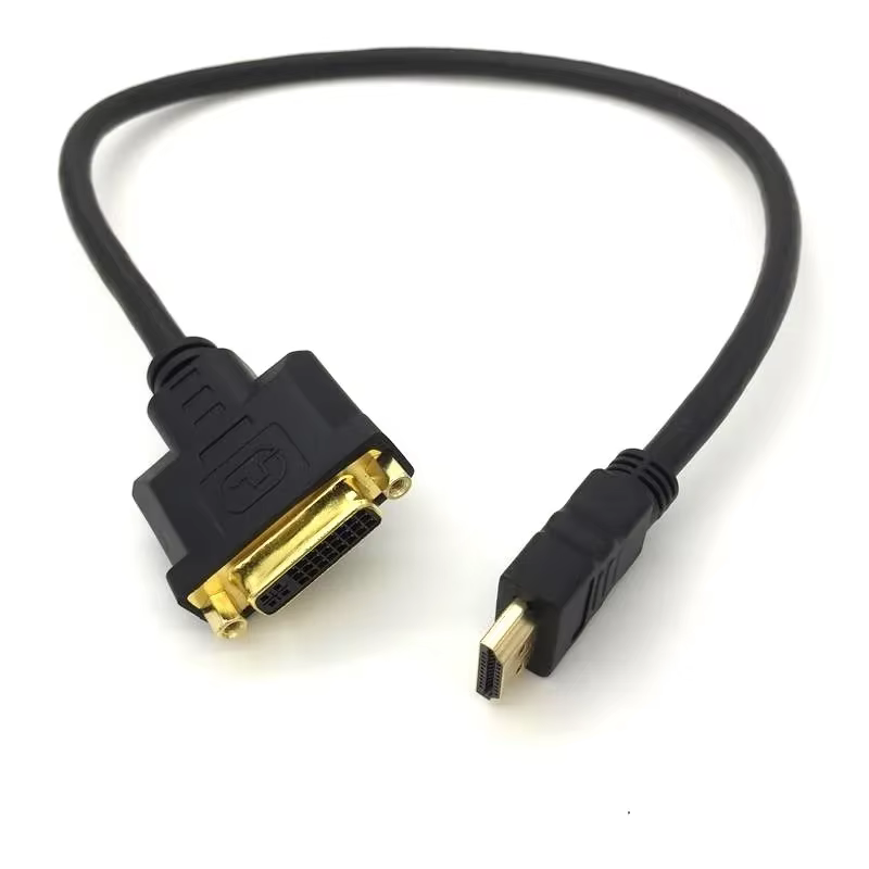 Cable HDMI a DVI-I - Adaptador de vídeo para PC, HDTV, DVD, LCD - imagen 4