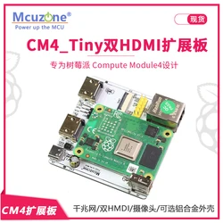 Placa Expansión Raspberry Pi CM4 Dual HDMI Gigabit Ethernet USB