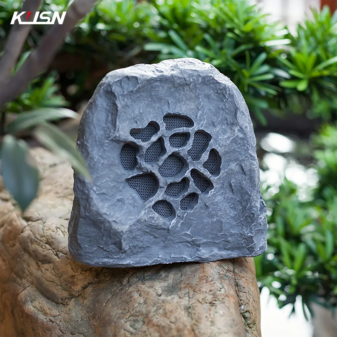 Altavoz de roca para exteriores resistente a la intemperie, altavoz impermeable para patio, sistema PA de sincronización múltiple, altavoces de música para jardín Ville