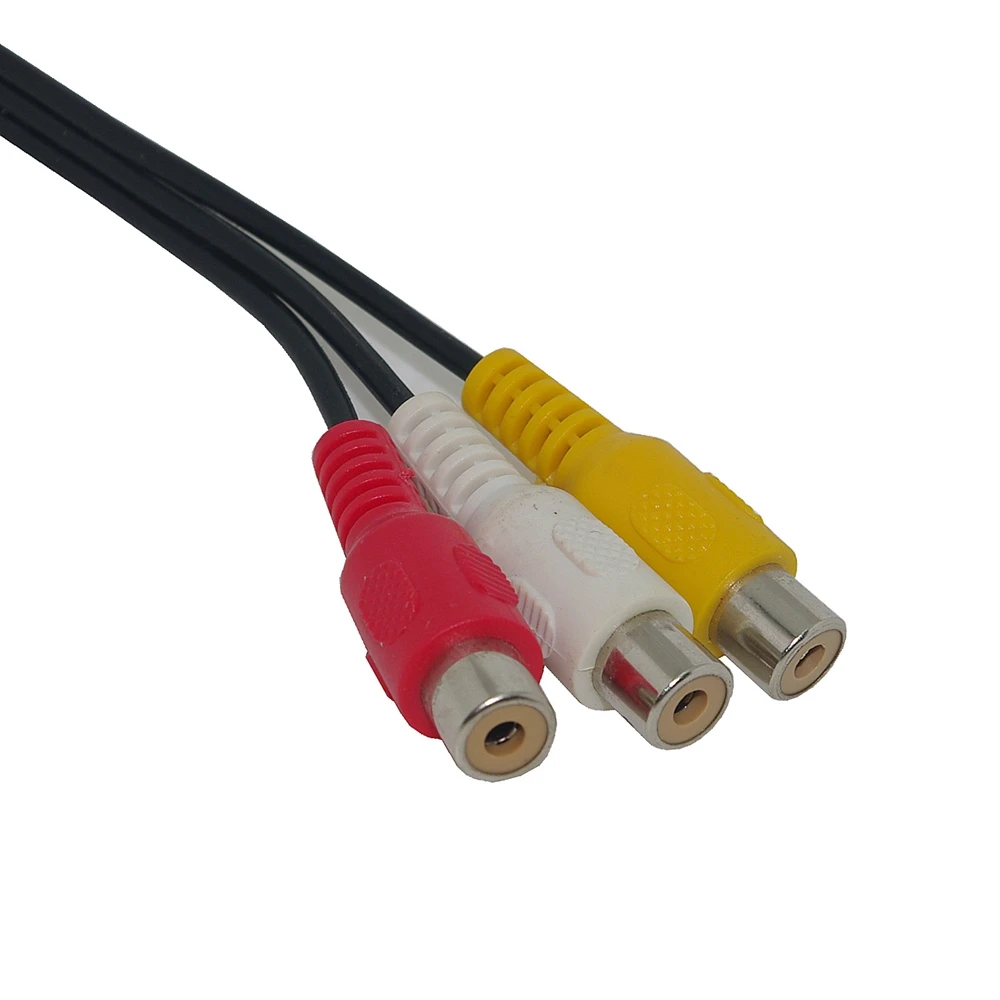 Enchufe de ángulo jack de 3,5mm a 3 adaptadores RCA hembra a 3,5 conectores hembra de audio auxiliares, adecuado para 6 mi6 Letv 2 Pro 2 Max2 - imagen 4