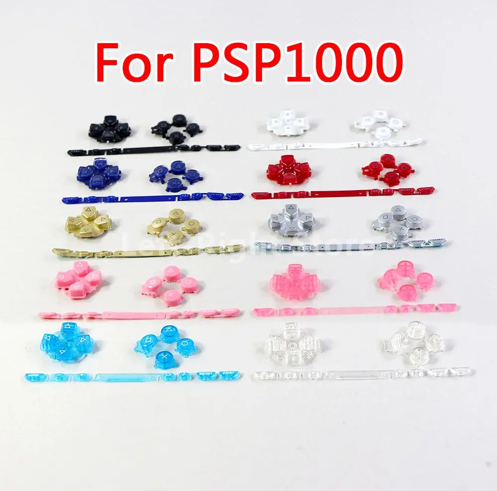 5 Juegos izquierda derecha ABXY Select Start Home Kit de botón de repuesto para PSP1000 PSP 1000 piezas de reparación de consola de juegos - imagen 3