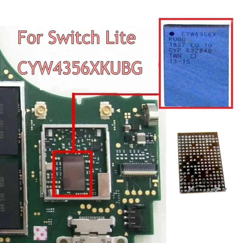 Chip IC Bluetooth para Nintendo Switch Lite, HDH-001 de repuesto de alta calidad, Wlan, WIFI, CYW4356X, 1 unidad