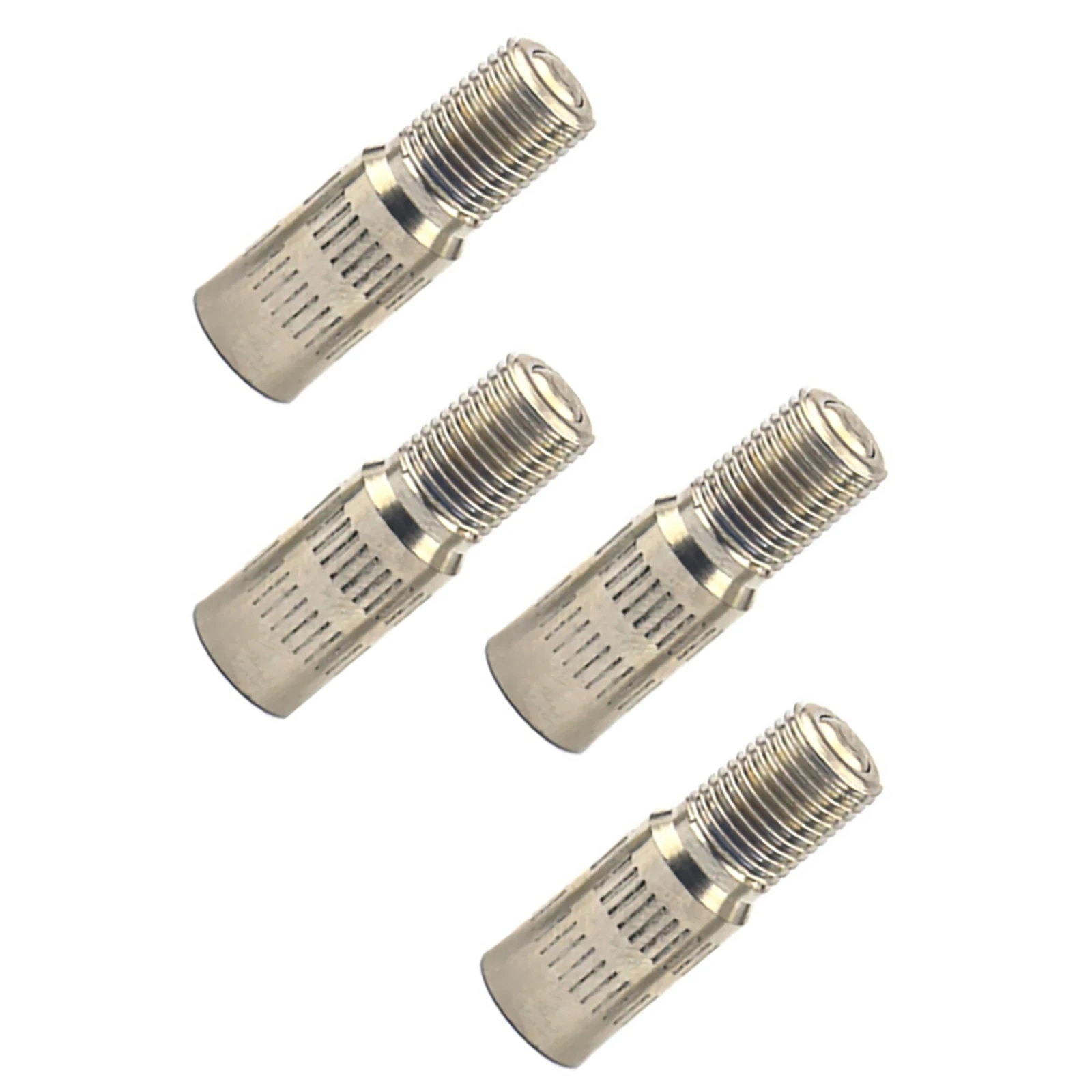 4 Uds. Tapas de extensión de válvula de rueda de neumático cromadas delanteras y traseras de Metal plateado de 25/39mm vástago para extensor de furgoneta de camión de coche accesorios para automóviles