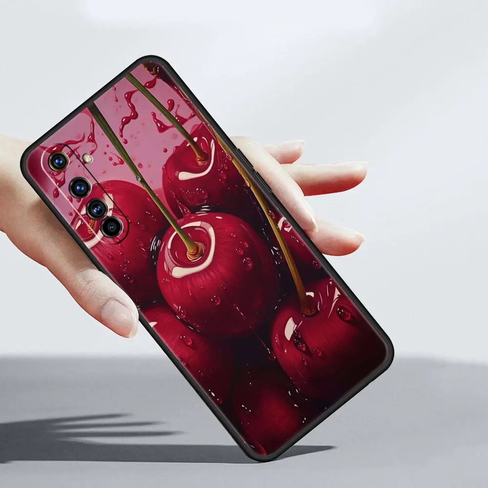 Cerezas fruta cereza para Realme GT Neo 2 3 3T 5 funda de teléfono 12 11 5G 10 9 8 5G 7 6 GT5 GT3 GT2 Pro Plus C21 C11 C25 C35 - imagen 4