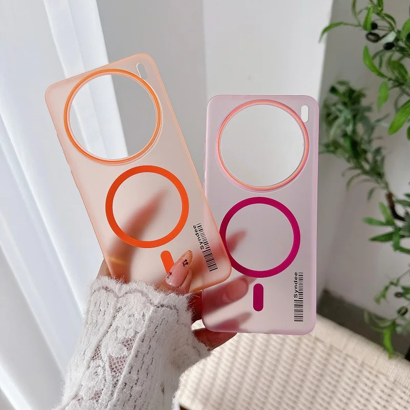 Funda trasera dura mate para Vivo X200 Ultra X200S X200Pro Mini X100S X90 X80, parachoques de carga inalámbrica magnética Magsafe - imagen 2