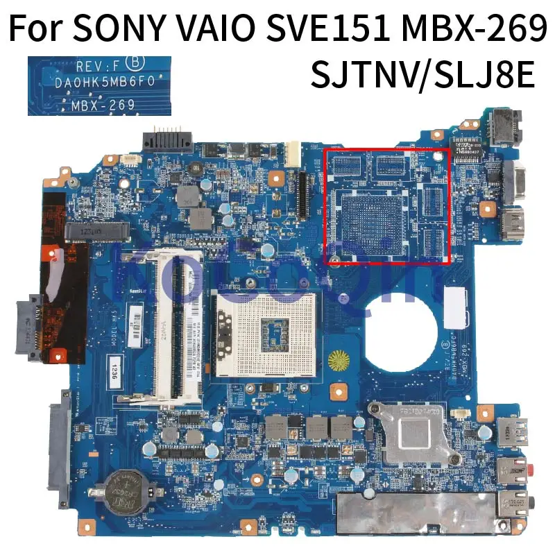 DA0HK5MB6F0 para SONY VAIO SVE15 SVE151 MBX-269 placa base para portátil A 1876097 Un 1892857 Un 1883850 Una placa base para portátil SJTNV SLJ8E - imagen 2