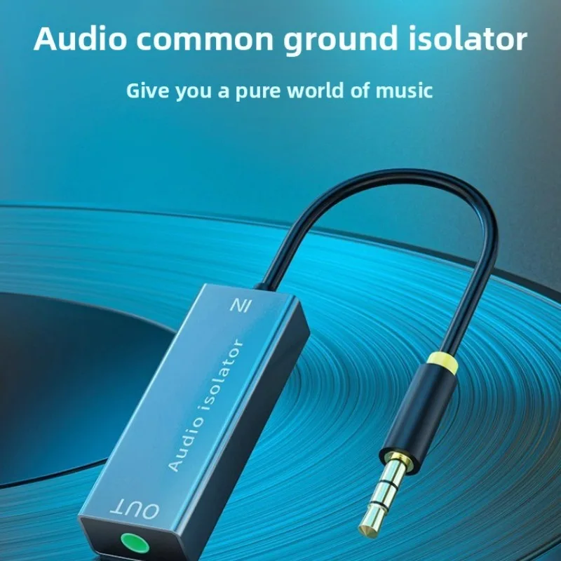 Aislador de Audio de 3,5 Mm, aislador de línea de altavoz para sistema de Audio estéreo de coche, filtro reductor de ruido, aislador de ruido de bucle de tierra - imagen 2