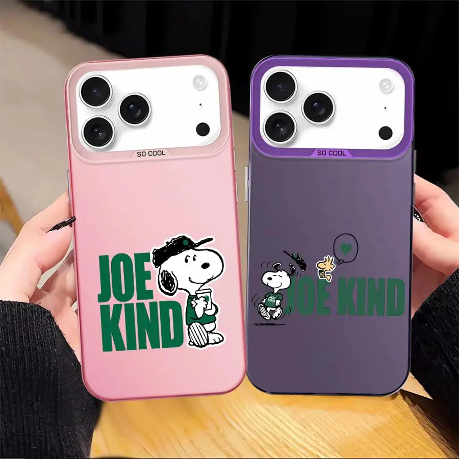 Funda trasera de teléfono para iPhone 13 11 15 Plus 12 XS 14 16 17 Pro Max 16e XR 17Air Cute Cartoon S-S-noopyS - imagen 3