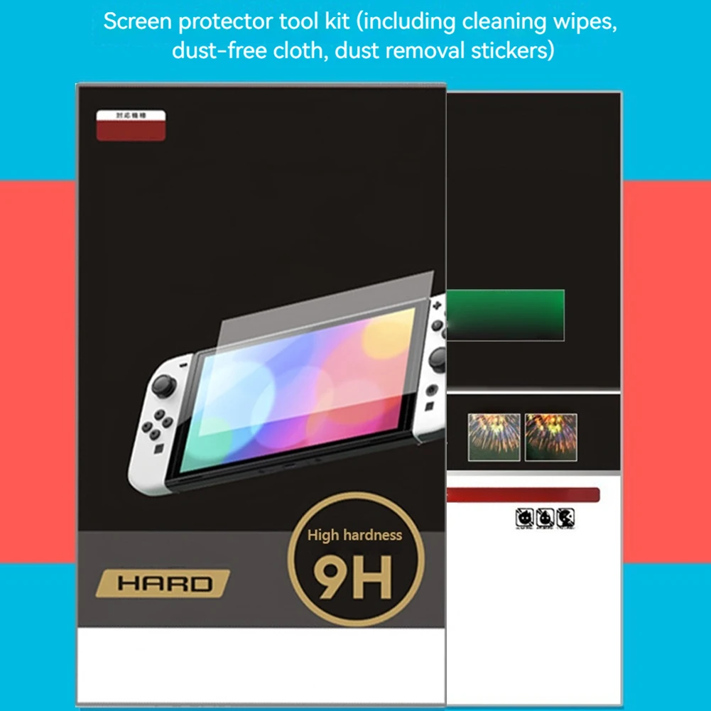 Protector de pantalla de vidrio templado antiarañazos, película templada para accesorios Nintendo Switch2 2025 - imagen 3
