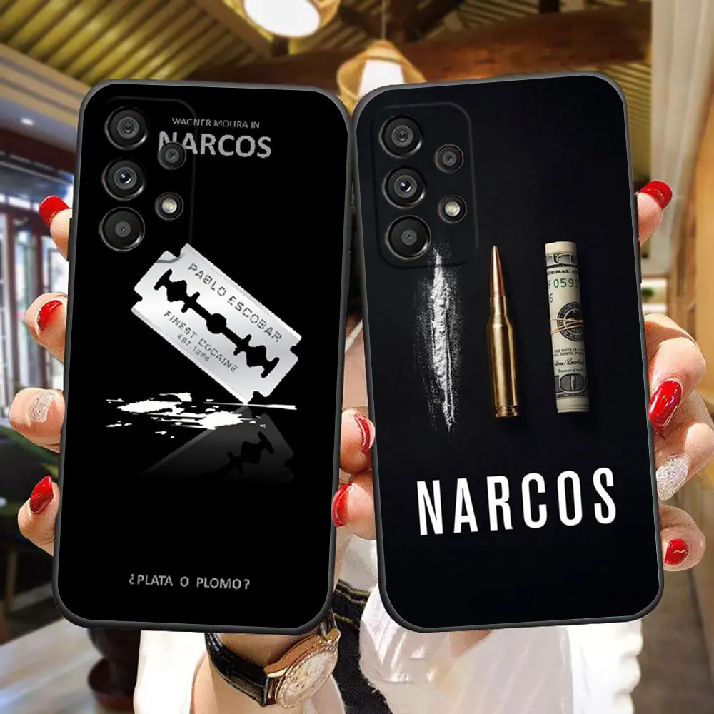 Narcos serie de televisión Pablo Escobar funda para Samsung A14 A15 A16 A22 A23 A26 A32 A34 A35 A36 A42 A51 A52 A53 A54 A55 A56 A71 A73