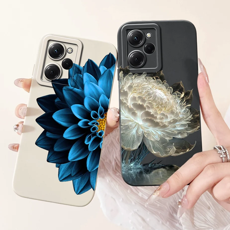 Para Xiaomi Poco X5 Pro 5G funda bonita con diseño de rejilla de gato funda de teléfono suave de TPU para Xiaomi Poco X5 PocoX5 Pro 5G funda trasera Coque - imagen 4