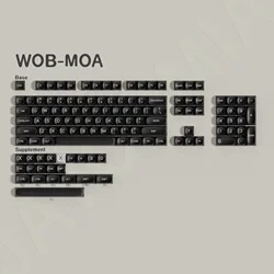Tapas Teclado WOB PBT Dye-Sub MOA para Wooting Hi75 – Perfil Alice