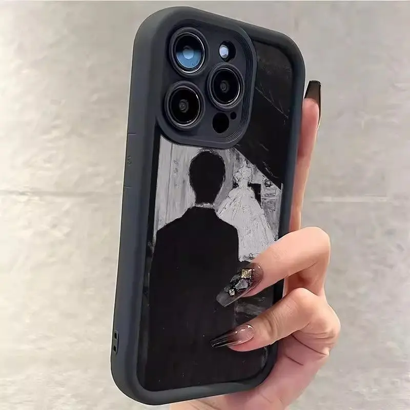 Funda de teléfono con patrón de vestido de novia con pintura al óleo para Samsung Galaxy S23 S24 S25 Ultra S22 S21 S20 Plus FE A15 A35 A54 A55 5G - imagen 3