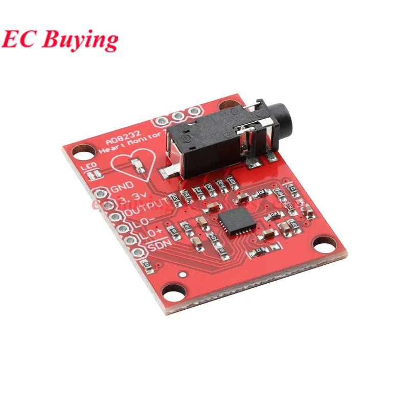 Sensor de señal muscular, Sensor EMG, módulo Ecg AD8232, medición de pulso ecg, Kit de monitoreo de adquisición de frecuencia cardíaca para Arduino R3 - imagen 3