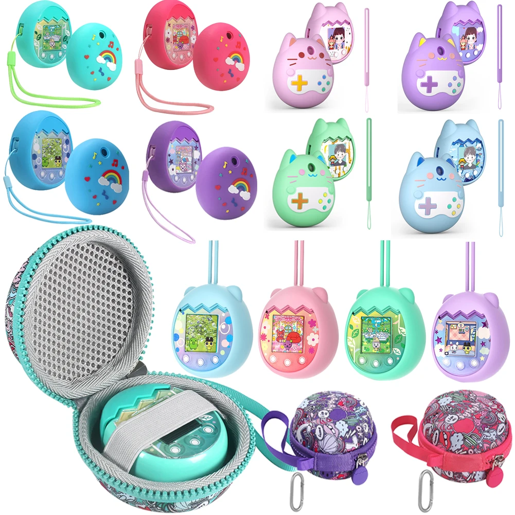 Estuche de transporte para Tamagotchi Pix, máquina portátil a prueba de golpes, bolsa de almacenamiento de silicona, electrónica Virtual, estuche Digital impermeable - imagen 2